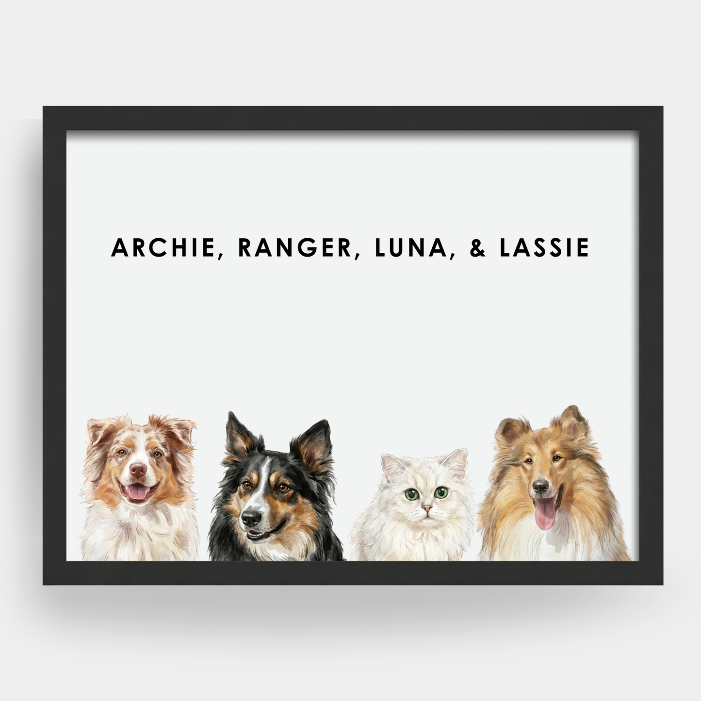 Personalized Watercolor Pet Portraits