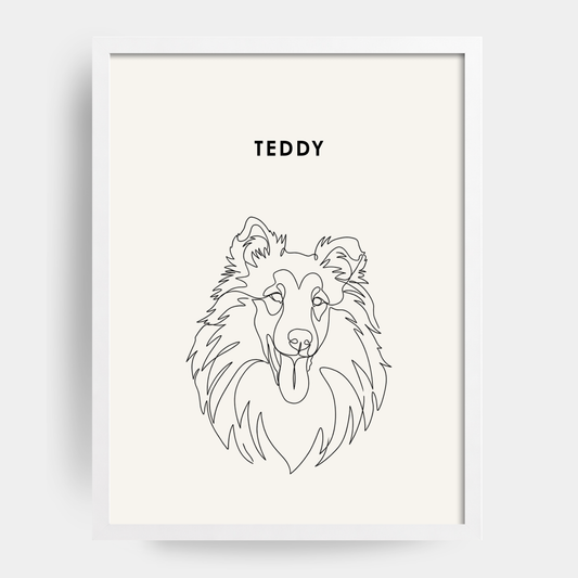 Line Art 1 Pet Portrait