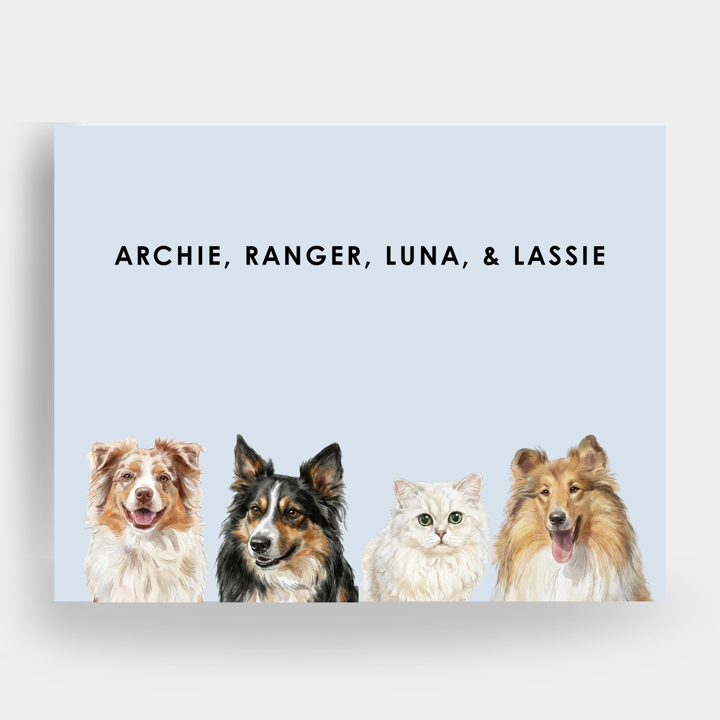 Watercolor 4 Pet Portrait