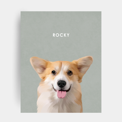 Modern 1 Pet Portrait