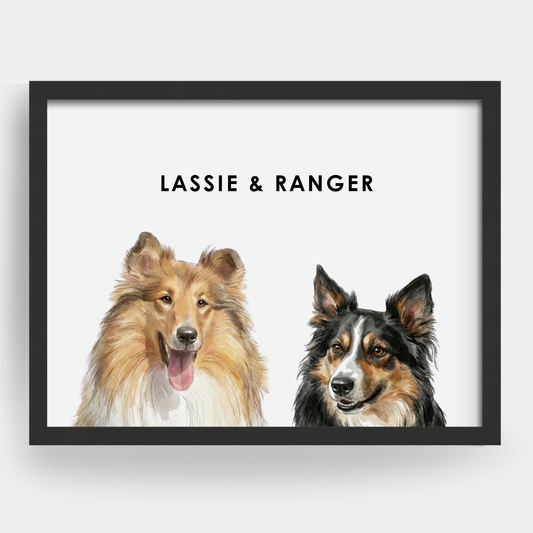Personalized Watercolor Pet Portraits