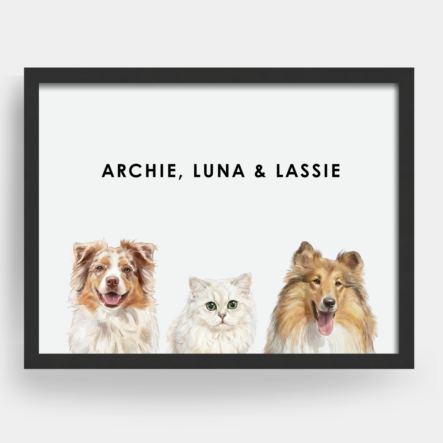 Personalized Watercolor Pet Portraits