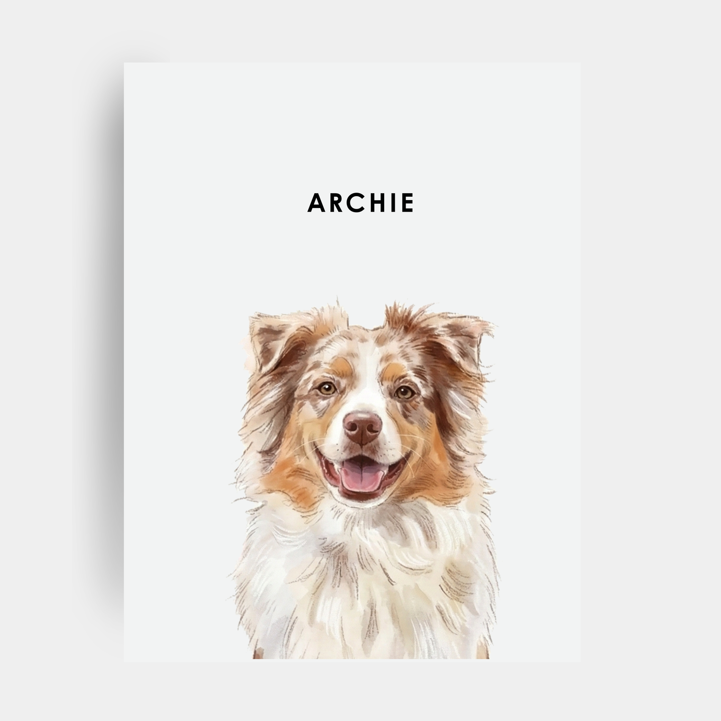 Watercolor 1 Pet Portrait