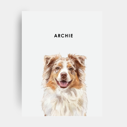 Watercolor 1 Pet Portrait