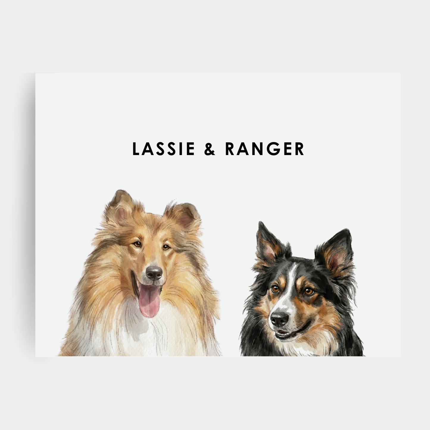 Watercolor 2 Pet Portrait