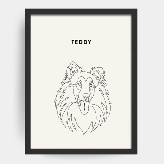 Line Art 1 Pet Portrait