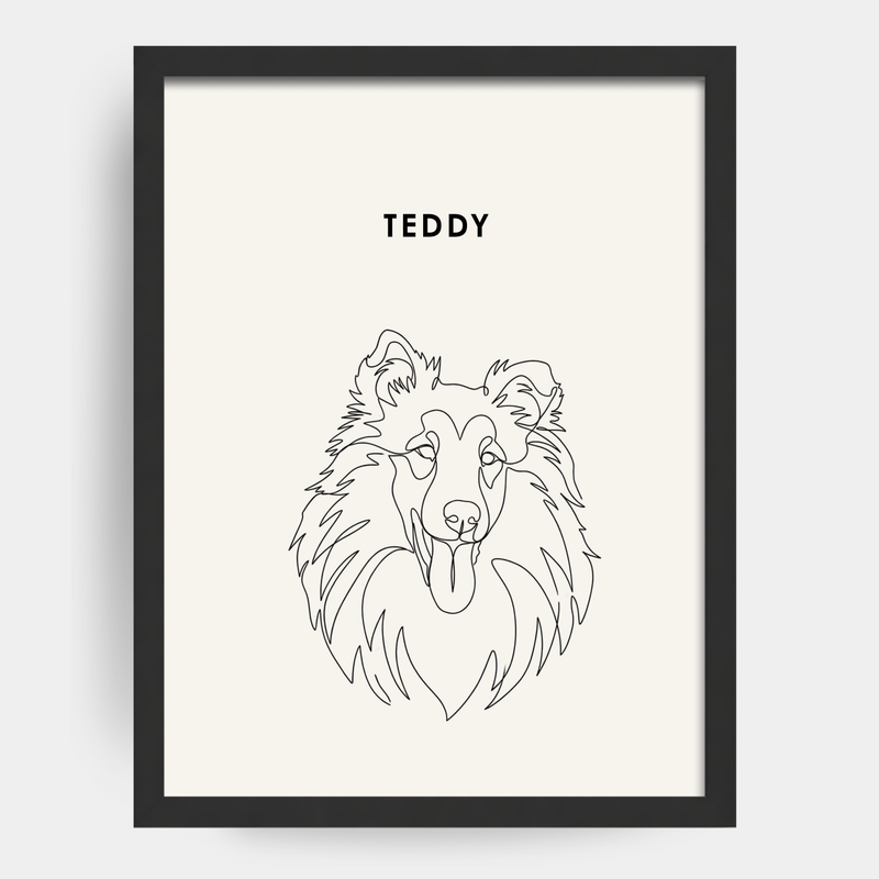 Line Art 1 Pet Portrait