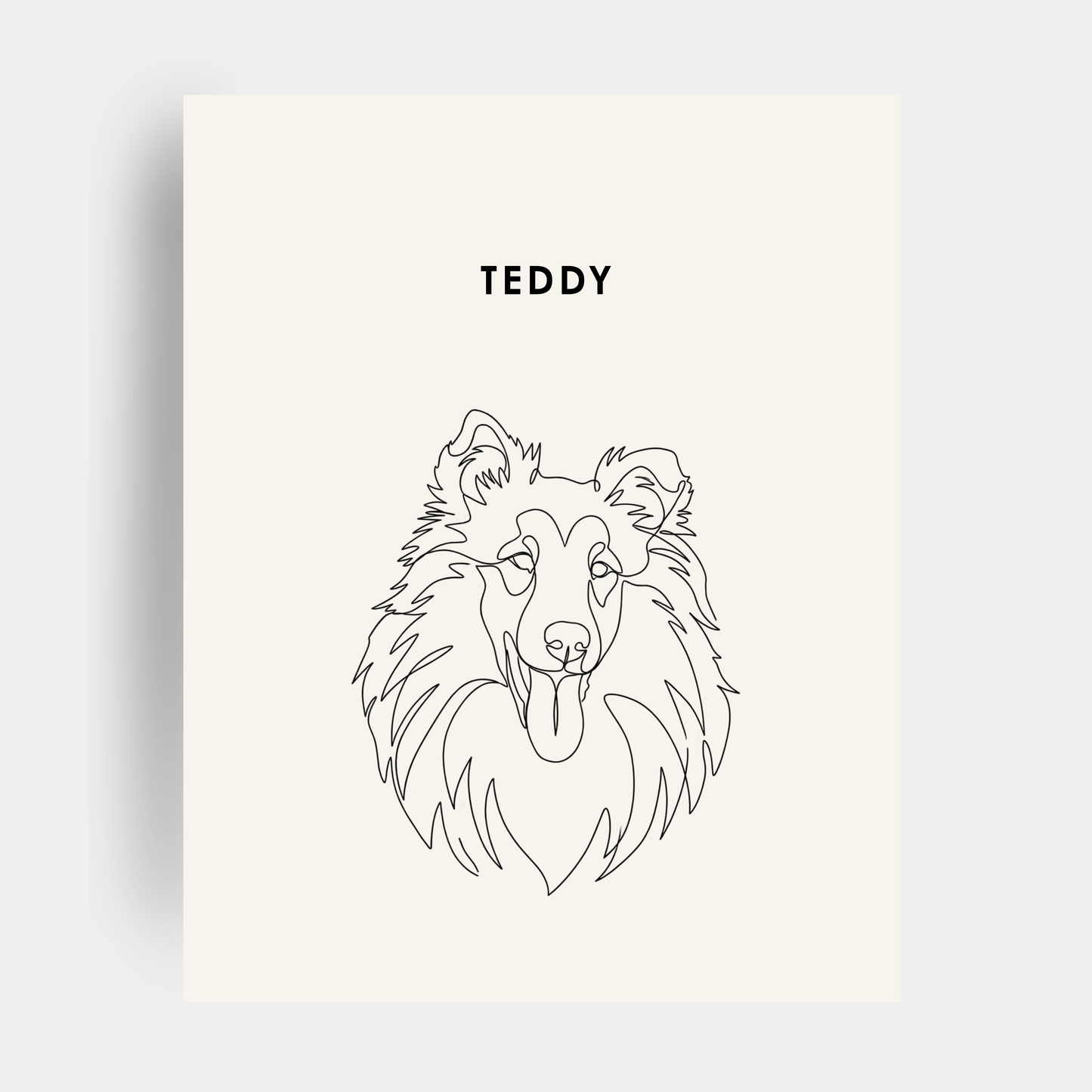 Line Art 1 Pet Portrait