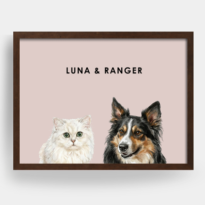 Watercolor 2 Pet Portrait