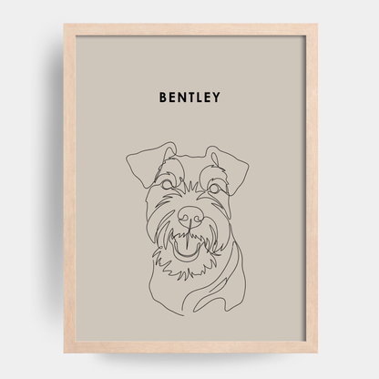 Line Art 1 Pet Portrait