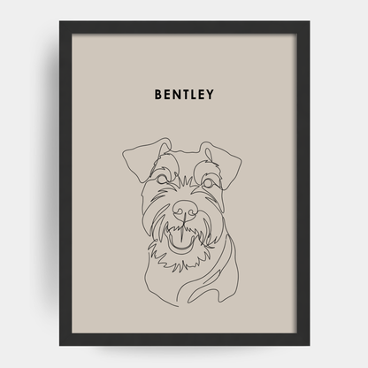 Line Art 1 Pet Portrait