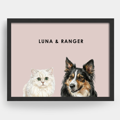 Watercolor 2 Pet Portrait