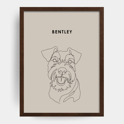 Line Art 1 Pet Portrait