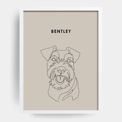 Line Art 1 Pet Portrait