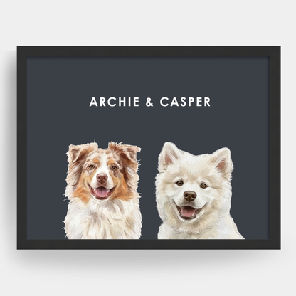 Watercolor 2 Pet Portrait