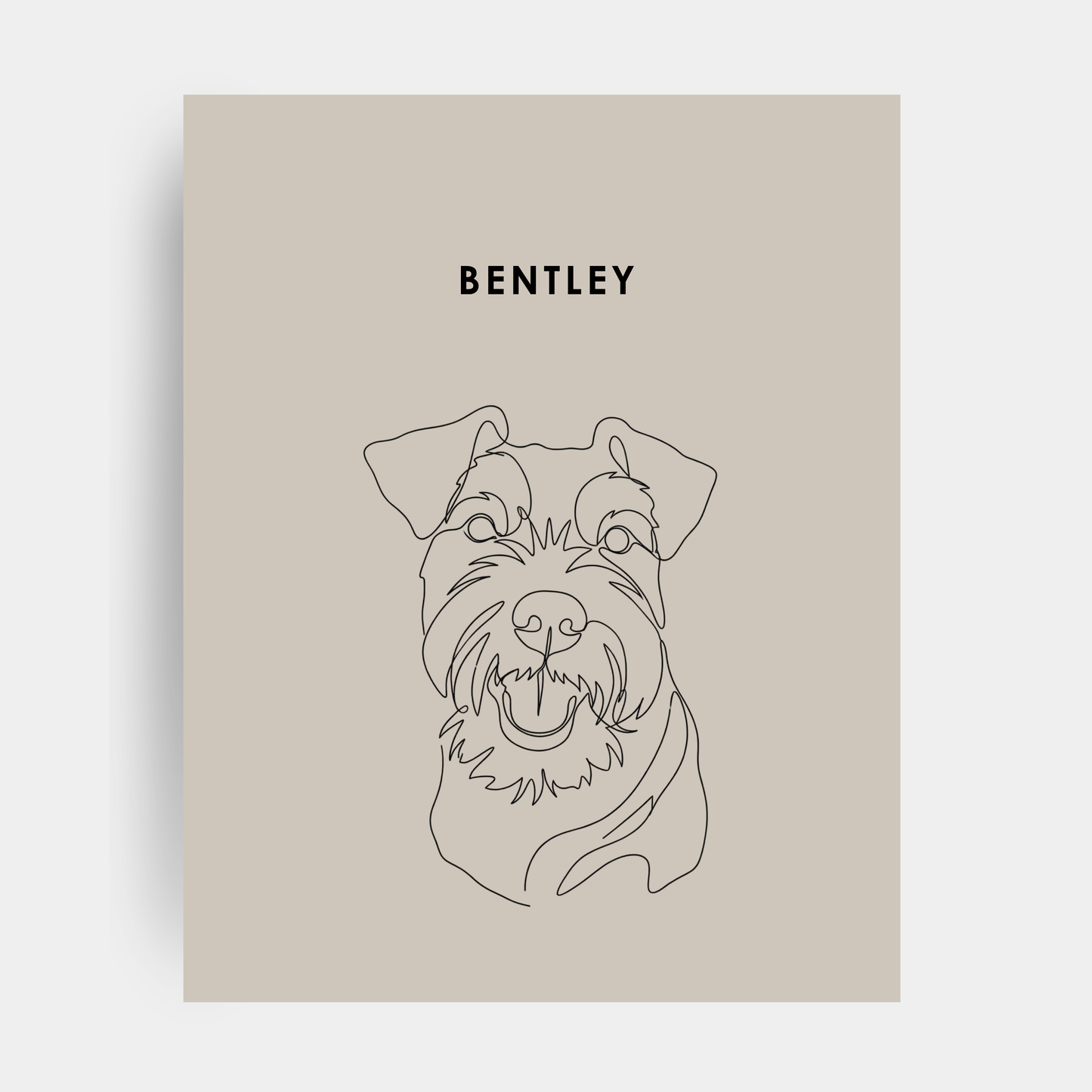 Line Art 1 Pet Portrait