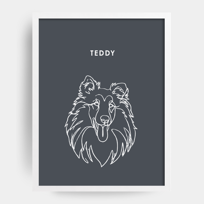 Line Art 1 Pet Portrait