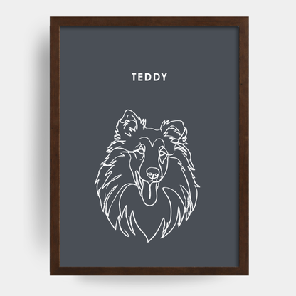 Line Art 1 Pet Portrait