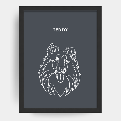 Line Art 1 Pet Portrait