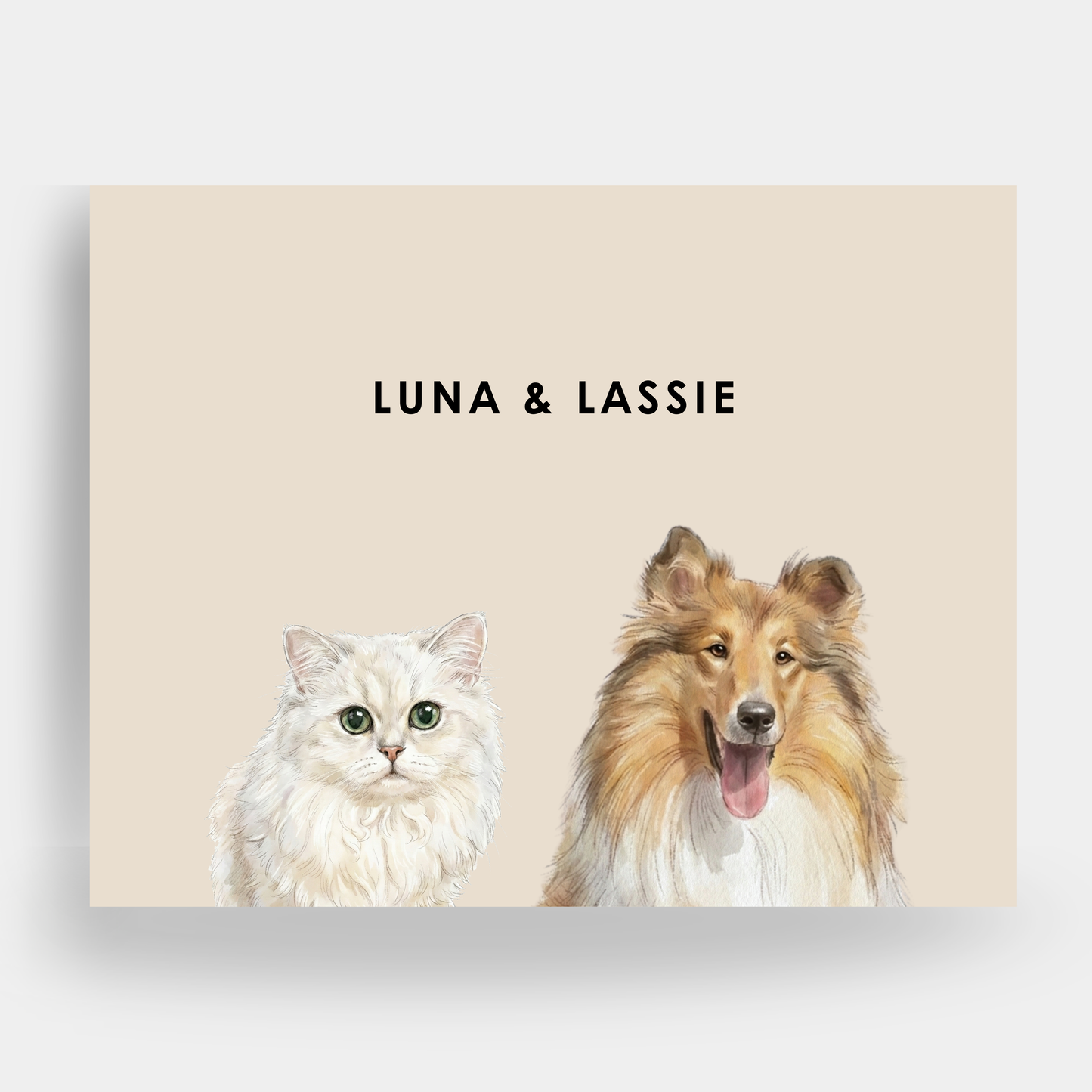 Watercolor 2 Pet Portrait