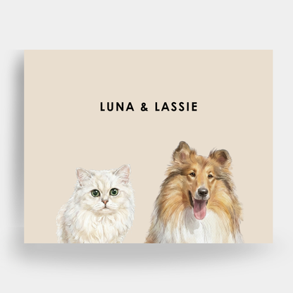 Watercolor 2 Pet Portrait