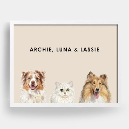 Watercolor 3 Pet Portrait