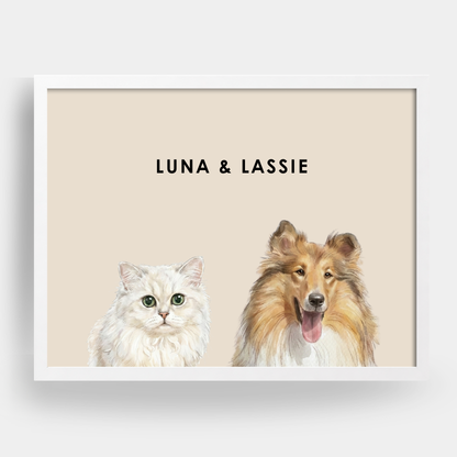 Watercolor 2 Pet Portrait