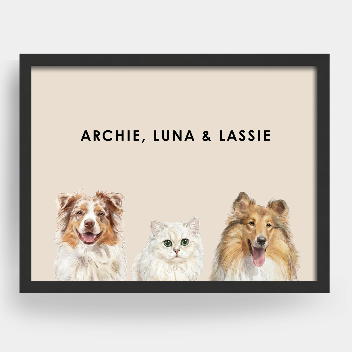 Watercolor 3 Pet Portrait