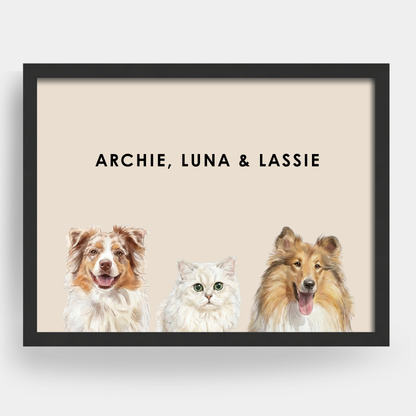 Watercolor 3 Pet Portrait