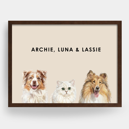 Watercolor 3 Pet Portrait