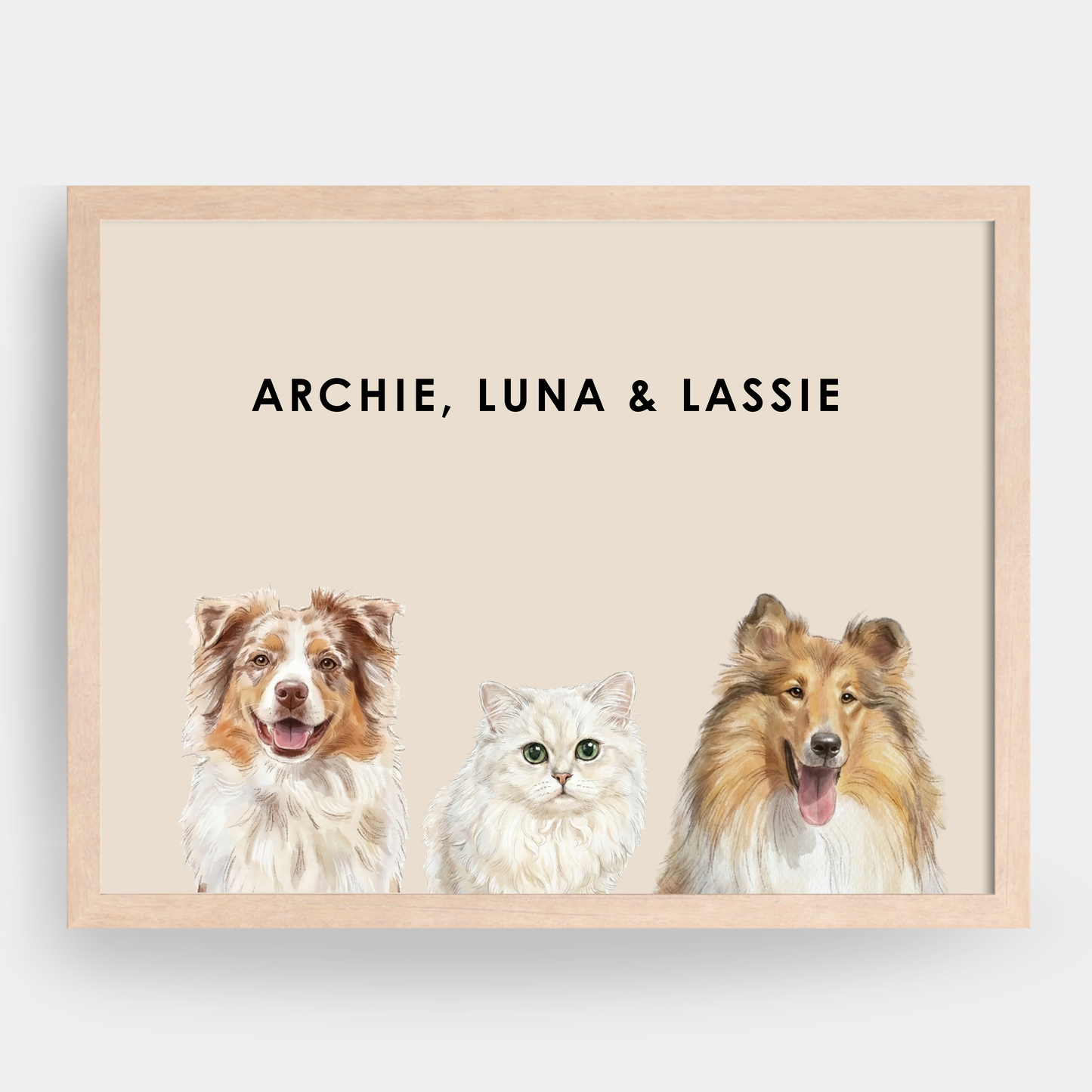 Watercolor 3 Pet Portrait