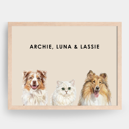 Watercolor 3 Pet Portrait