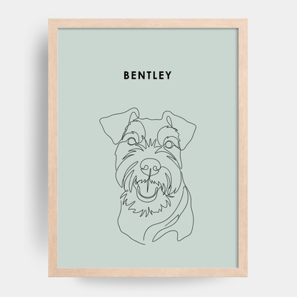 Line Art 1 Pet Portrait