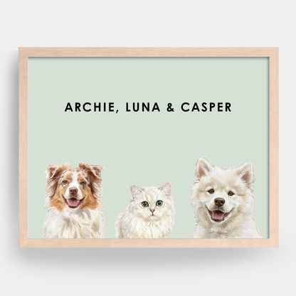 Watercolor 3 Pet Portrait