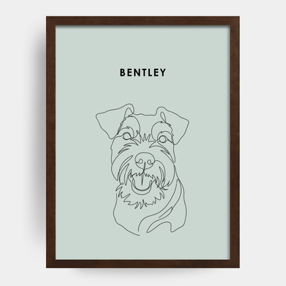 Line Art 1 Pet Portrait