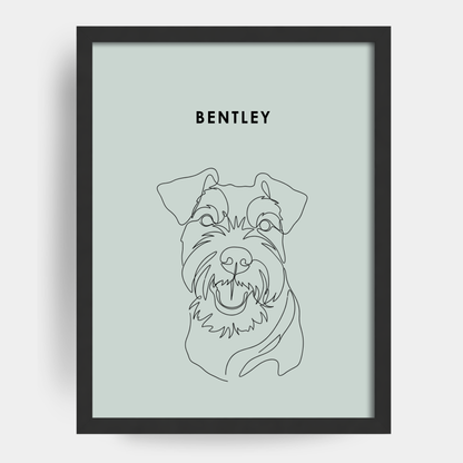 Line Art 1 Pet Portrait