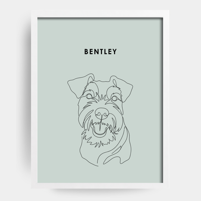 Line Art 1 Pet Portrait