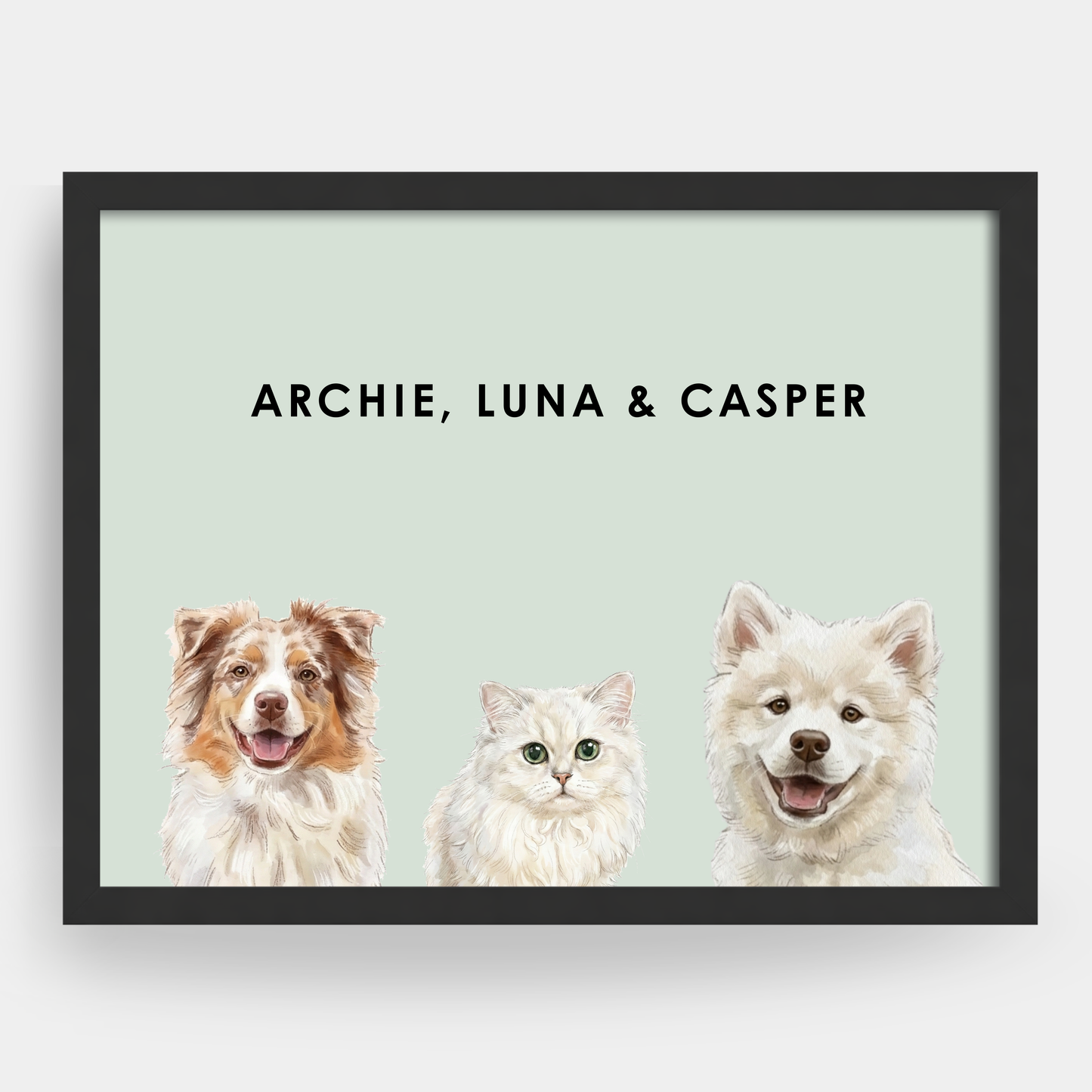 Watercolor 3 Pet Portrait