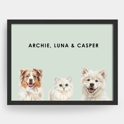 Watercolor 3 Pet Portrait