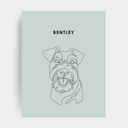 Line Art 1 Pet Portrait