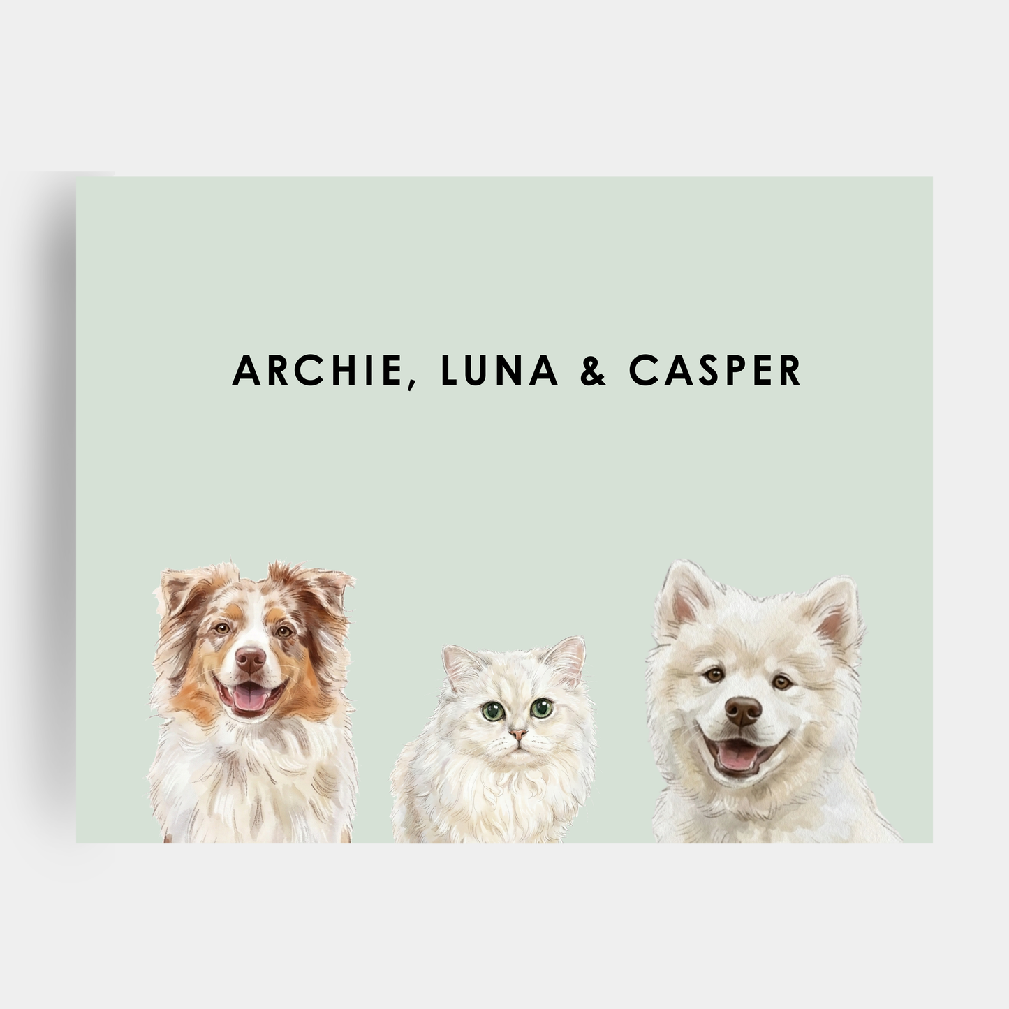 Watercolor 3 Pet Portrait