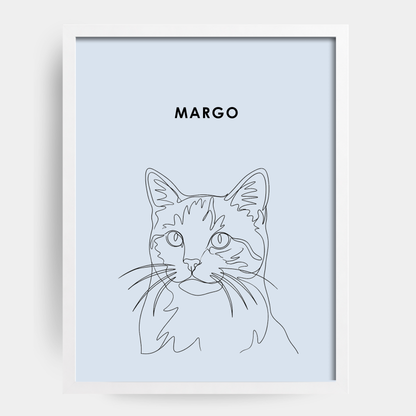 Line Art 1 Pet Portrait