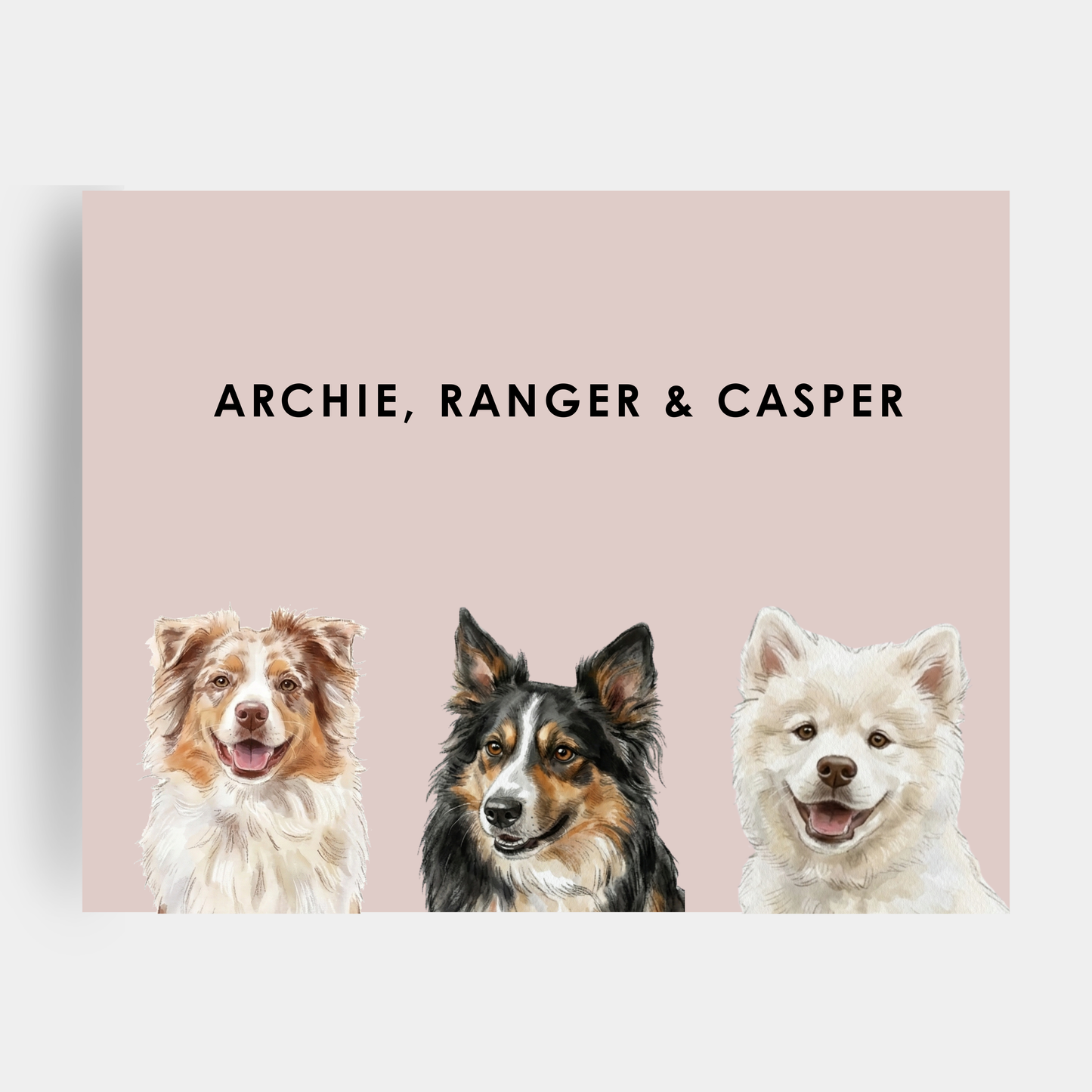 Watercolor 3 Pet Portrait