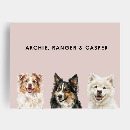 Watercolor 3 Pet Portrait