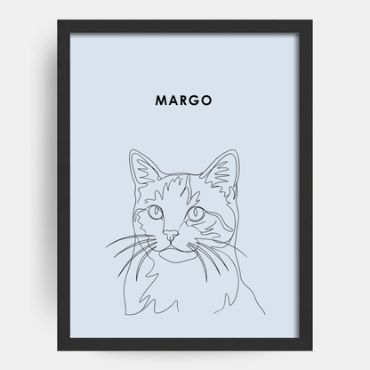 Line Art 1 Pet Portrait