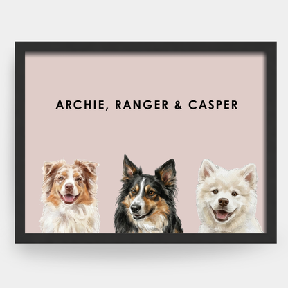 Watercolor 3 Pet Portrait