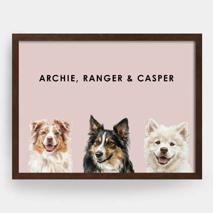 Watercolor 3 Pet Portrait