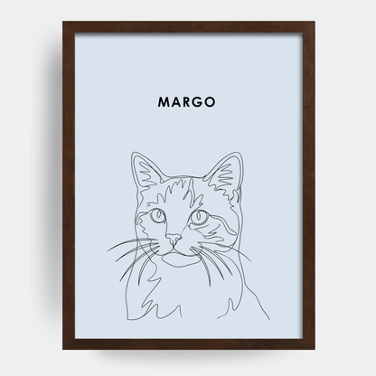 Line Art 1 Pet Portrait