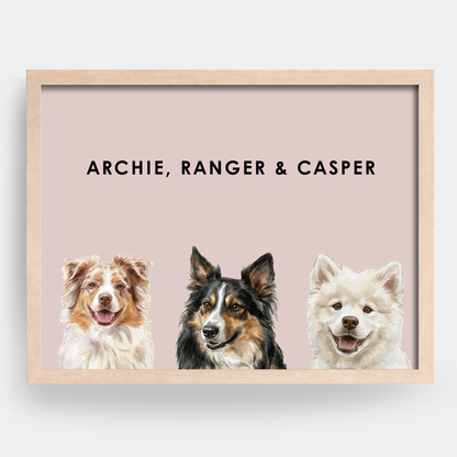 Watercolor 3 Pet Portrait