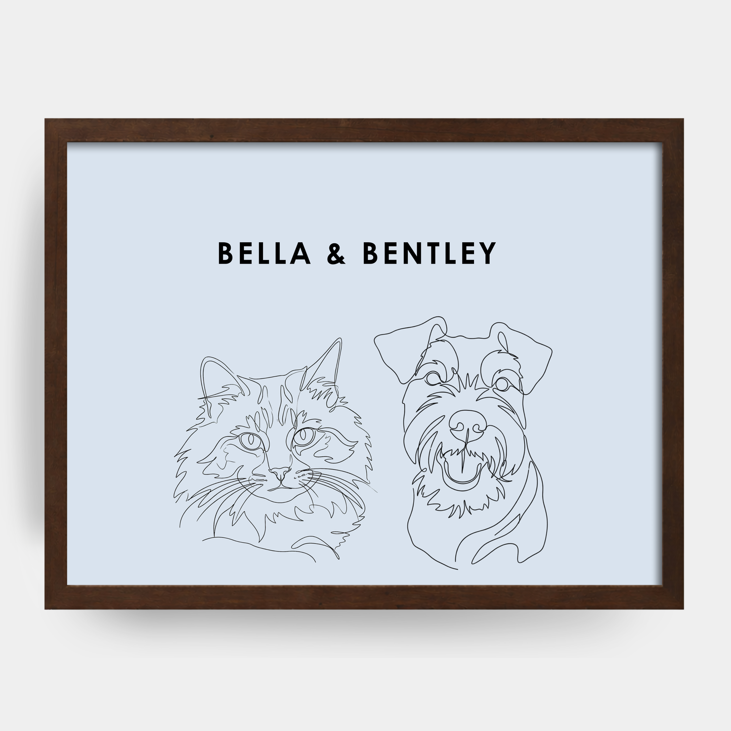 Line Art 2 Pet Portrait